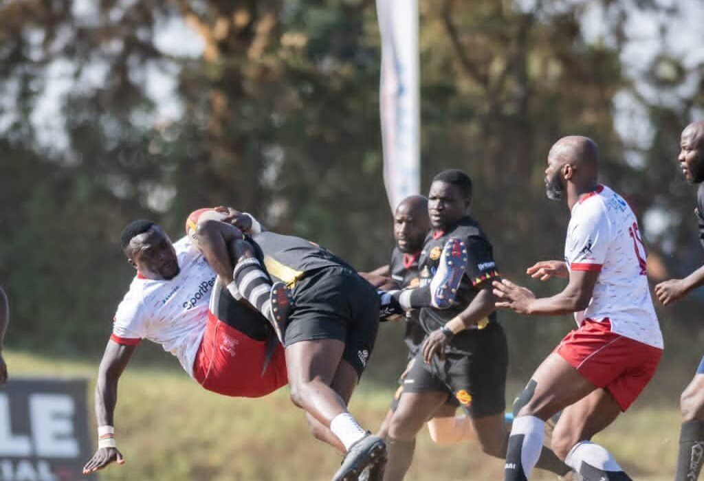 Collins Injera endures a tackle (Photo by Rugby Agency)